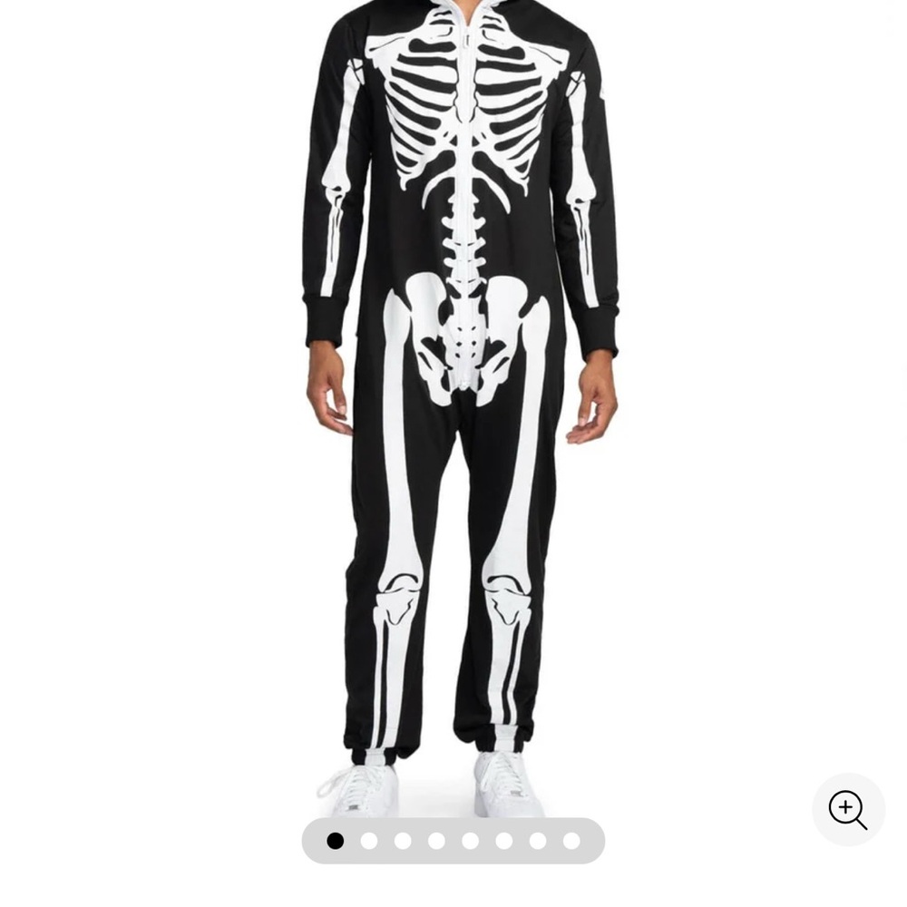 Tipsy Elves Black and White Skeleton Jumpsuit